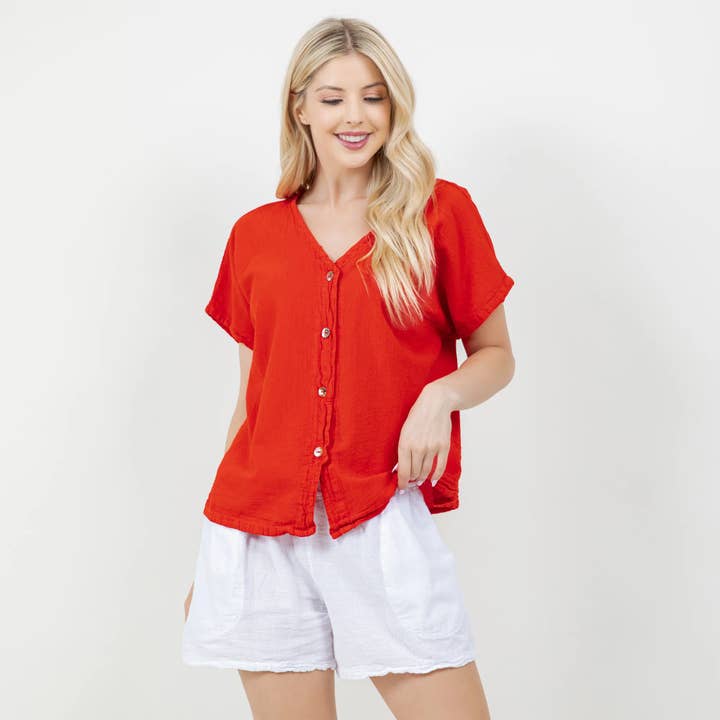 Constance Topp - 100% bomullsgas för wholesale av Cottonways