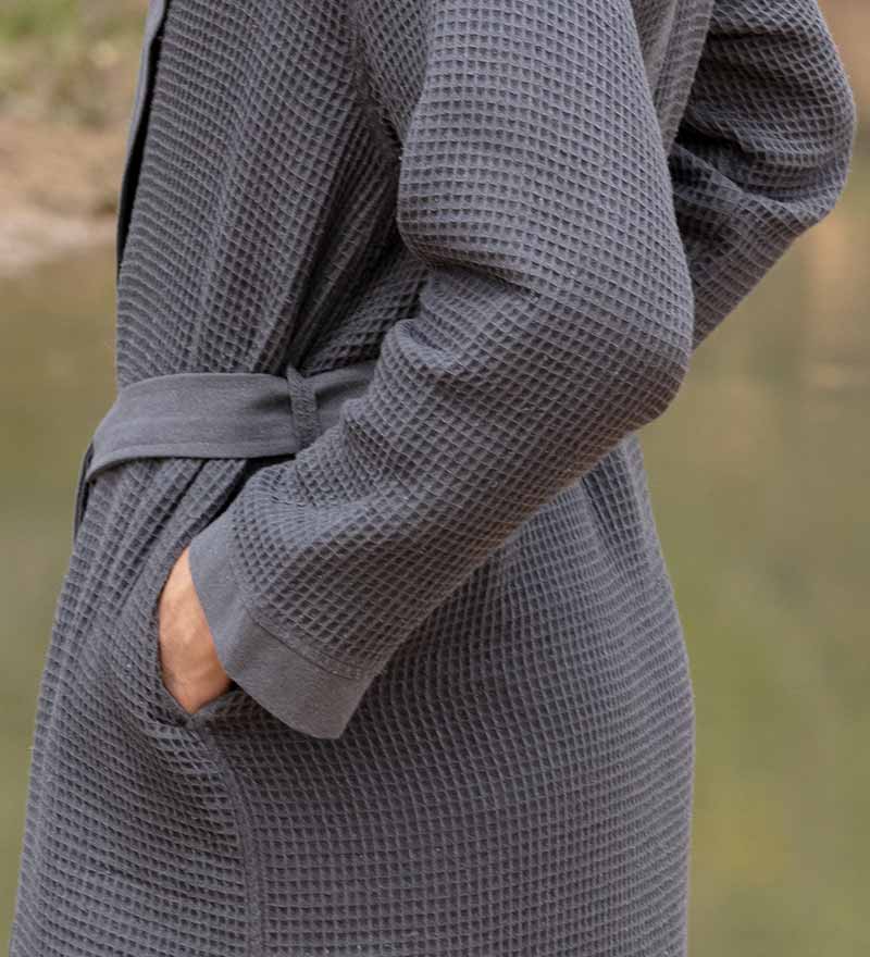 SEYANTE - Wholesale Robe - Men's - Men's Hooded Turkish Cotton Waffle Robe20