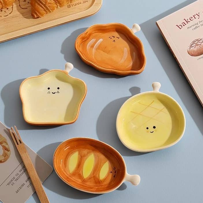 Homerely (We Cover All Import Duties) - Wholesale Dinner Plate - Ceramic Bread Design Plate4