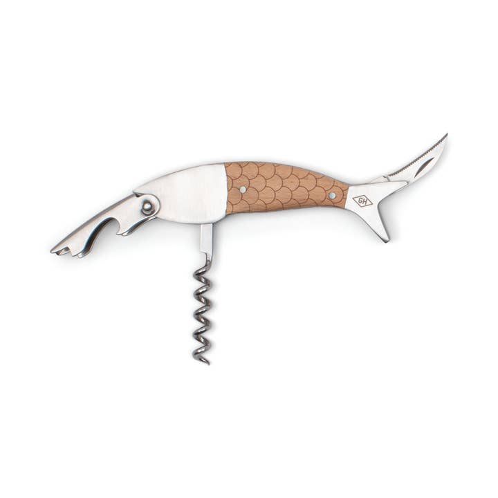 Designworks Collective – wholesale Bottle/wine opener – Fish Shaped Waiter's Corkscrew4