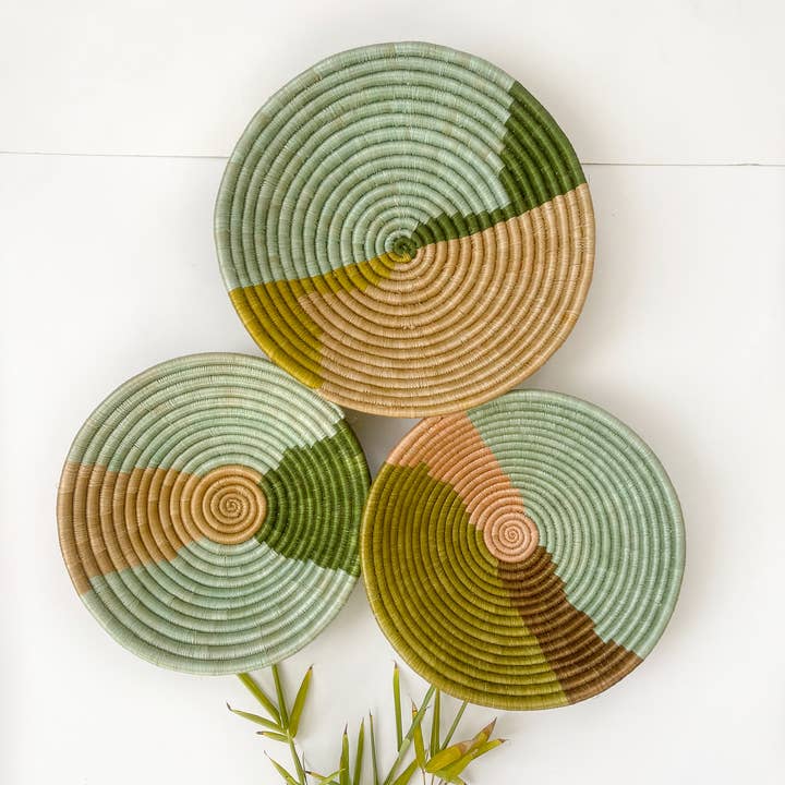 sifadesigns - Wholesale Wall Accent - Colorful Woven Baskets Bowls for Wall Decor/ Home Decor