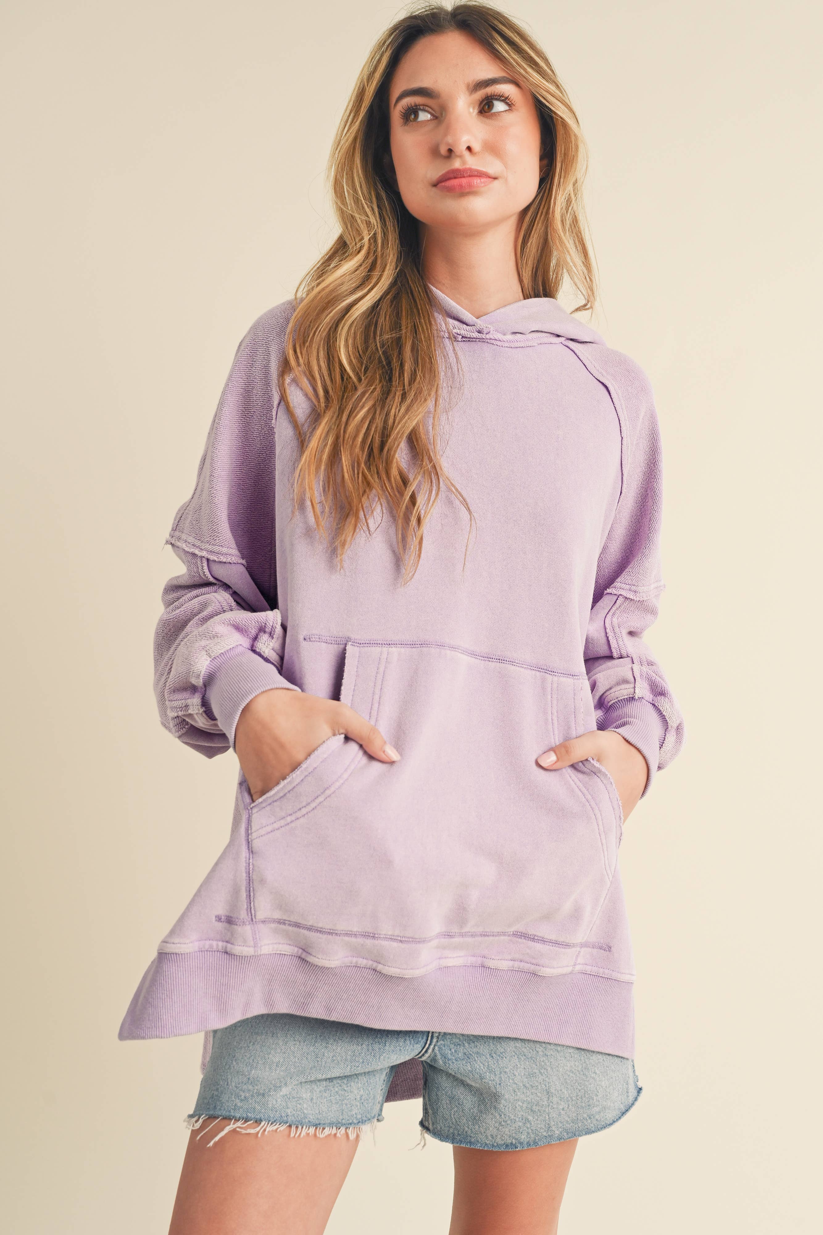 AEMI + CO – wholesale Hoodie – Women's – 966CK Deb Washed Hoodie 569