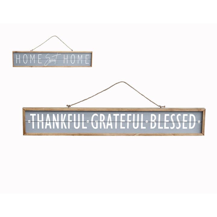 Paris Loft Inc - Wholesale Sign - 2 Sides Wood Wall Sign with String and Inspirational Sayings