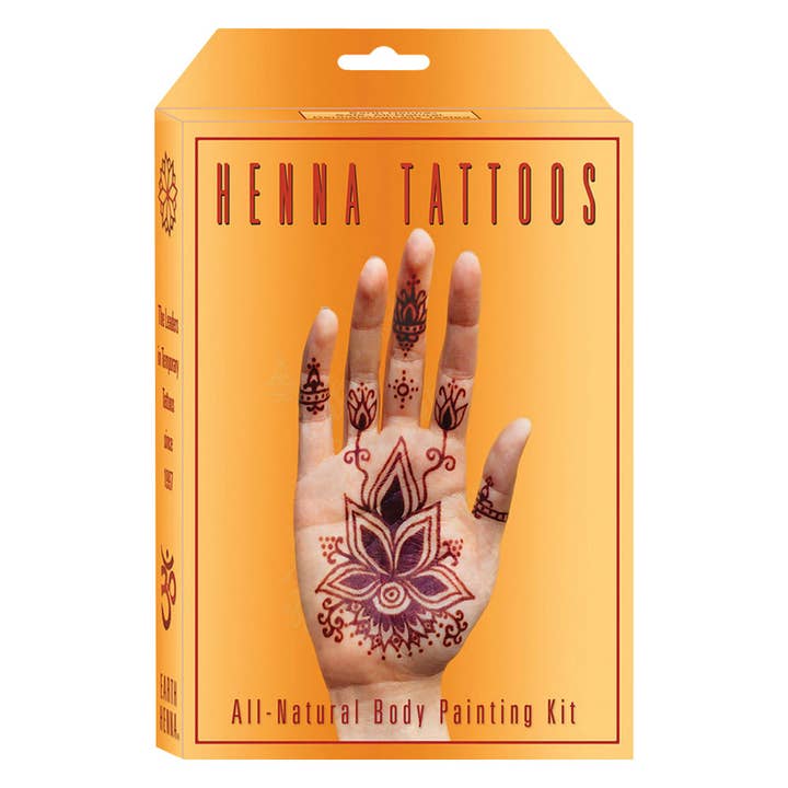Earth Henna - Wholesale Temporary Tattoo - Earth Henna Body Painting Kit - Premium