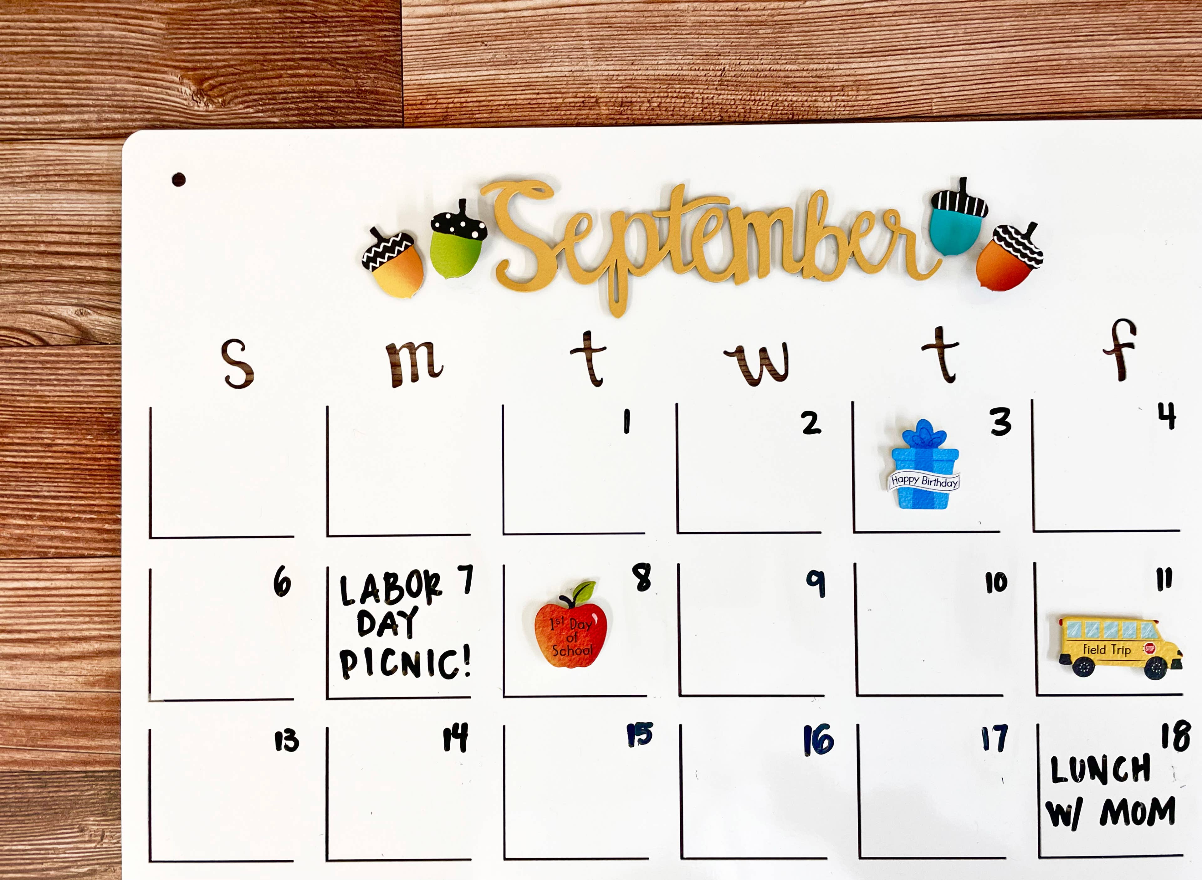 Roeda Studio - Wholesale Magnet - Birthday Magnets S/4, Calendar Organization5