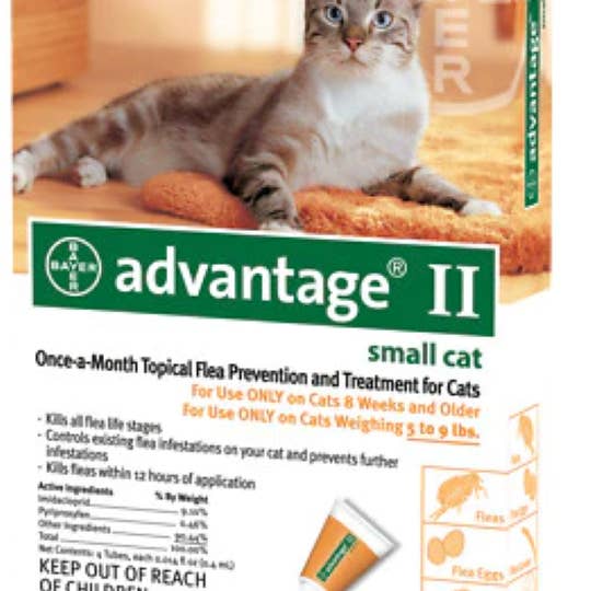Playful Tail - Wholesale Pet Flea/Tick Spray - Bayer Advantage Flea Control for Cats 1-9 lbs1