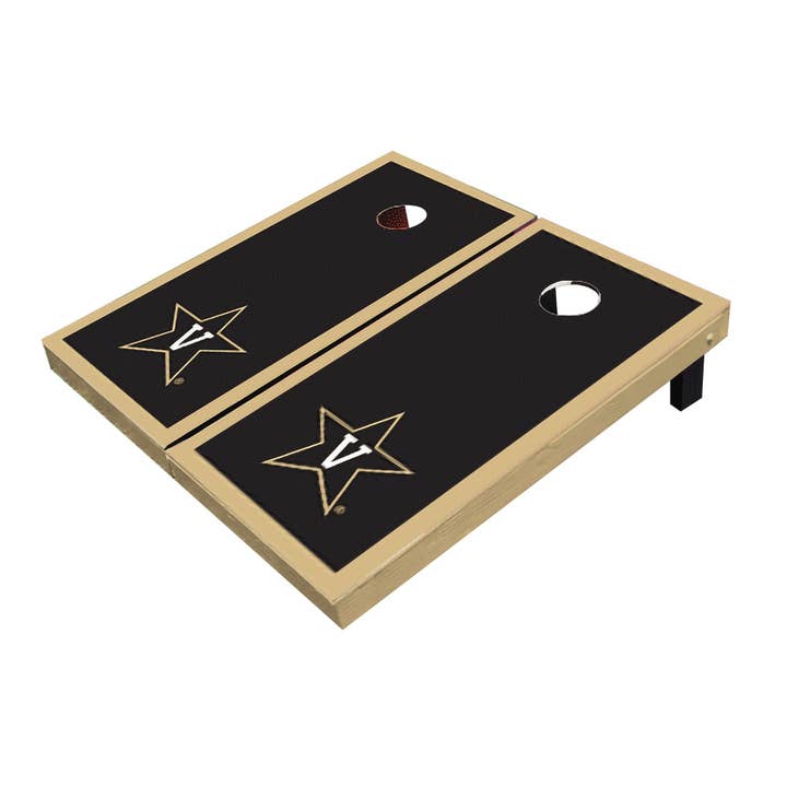 Vanderbilt Commodores Black Matching Border Cornhole Set for wholesale by Skip's Garage