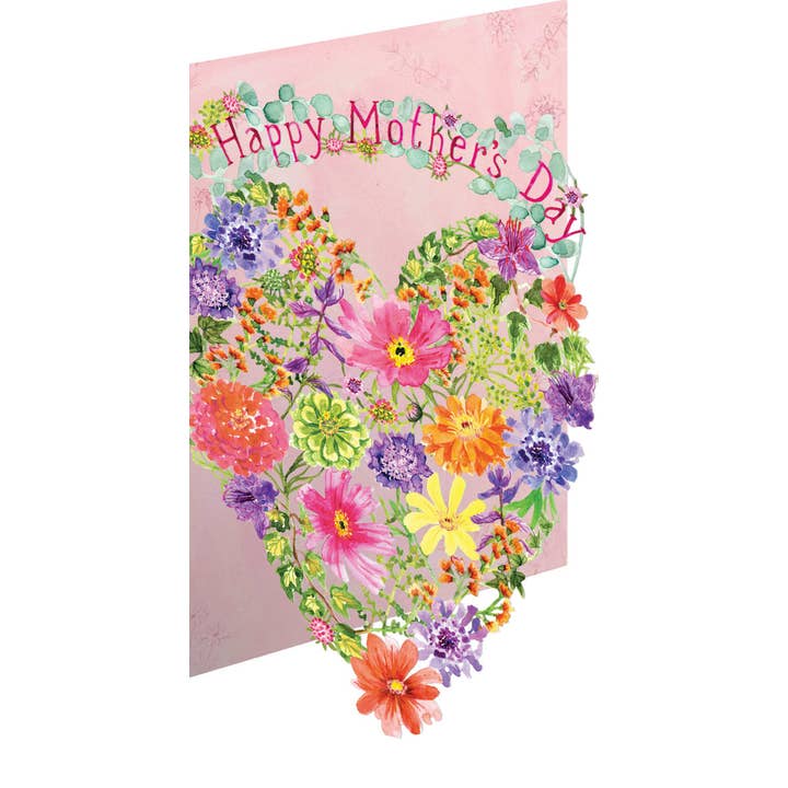 Flowery Heart Lsr Lasercut Card single - GC 2409M for wholesale by Roger La Borde
