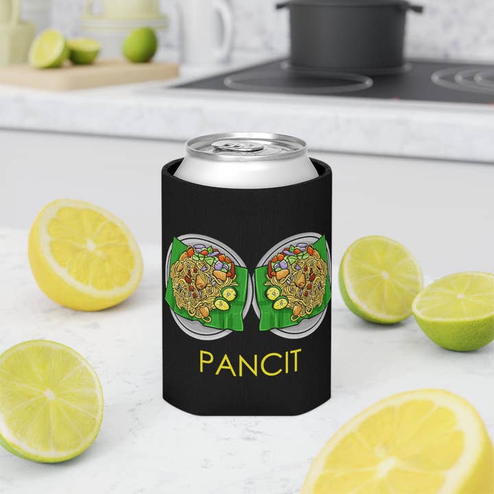 Teegarb LLC - Wholesale Drink huggers & koozies - Beer Can Cooler Sleeve Humorous Pancit Filipinos Dining Cuisines Illustration Gag Hilarious Asians17