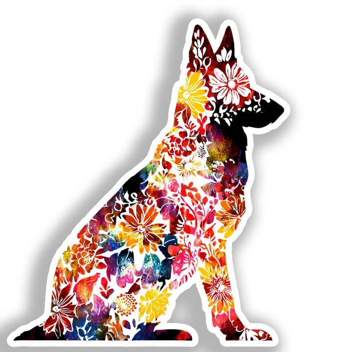 Duitse Herder Hond Sticker # A019565 voor wholesale door Yoonek Graphics