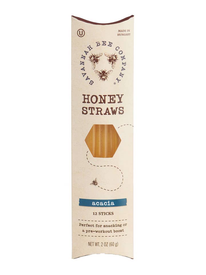 Honey Straw 12 Pack for wholesale by Savannah Bee Company