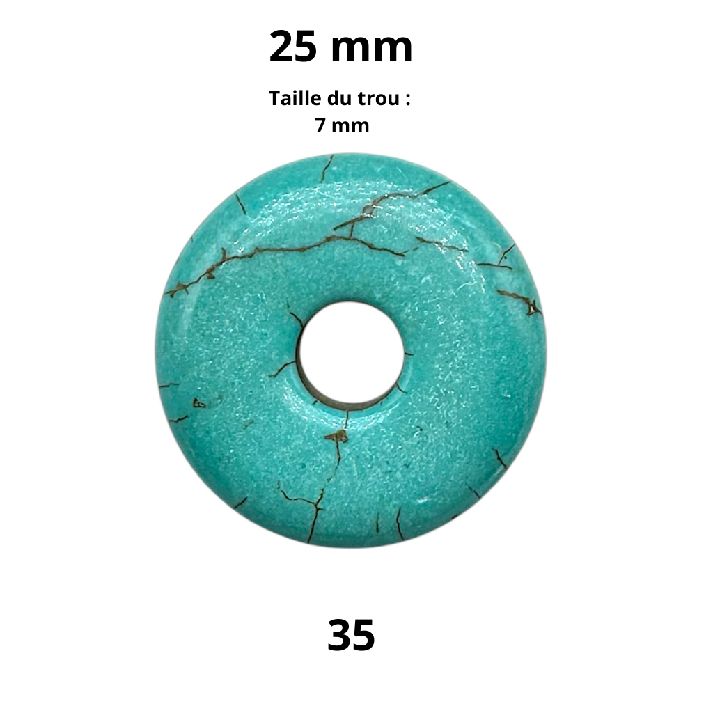 Foliesbijoux – Großhandel Spiritueller Stein/Kristall – Donut aus Naturstein (35 verschiedene Steine)13