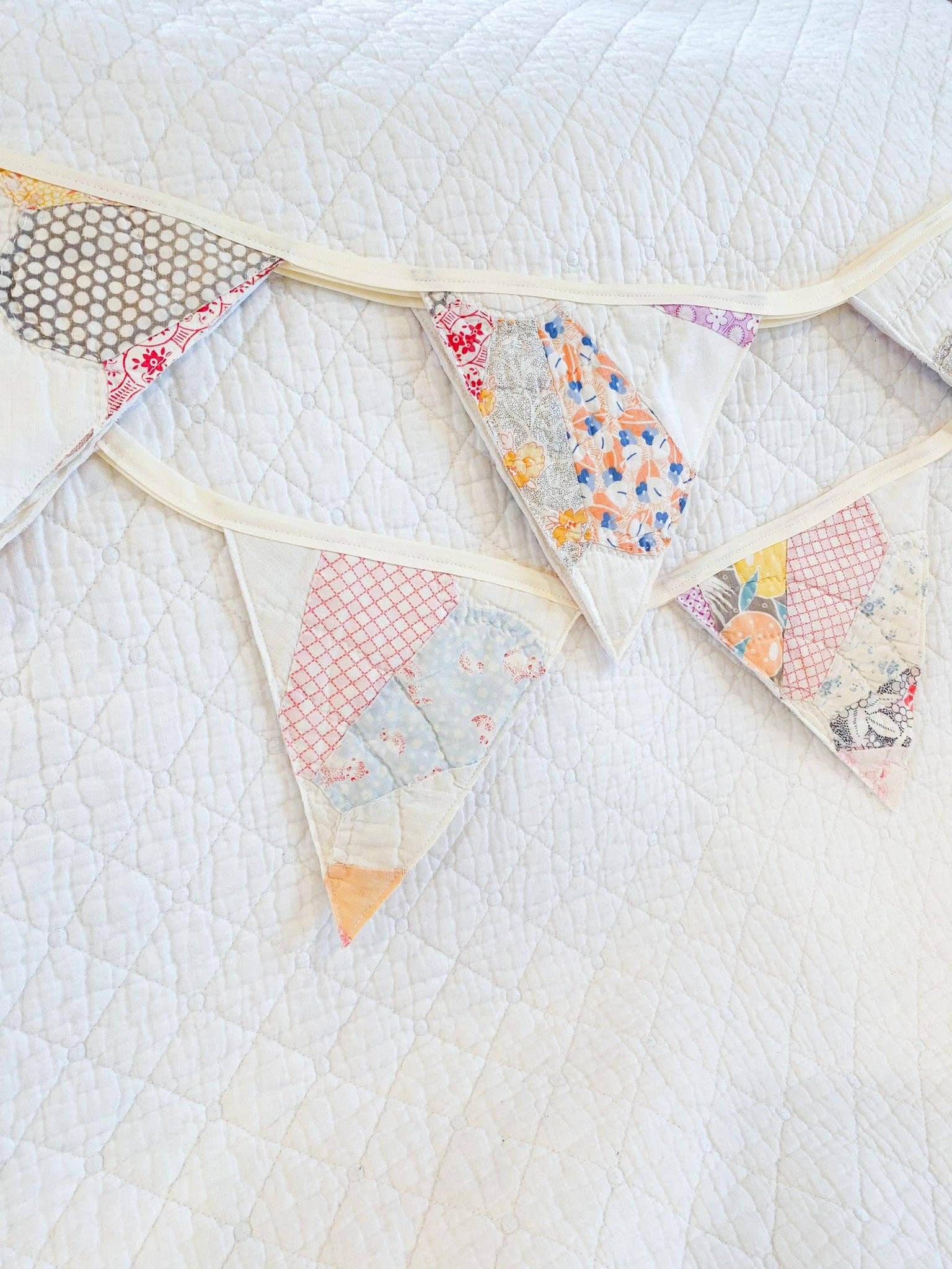 Dellwood Designs - Wholesale Bunting/Garland - Vintage Quilt Flag Garland - Assorted Quilts6