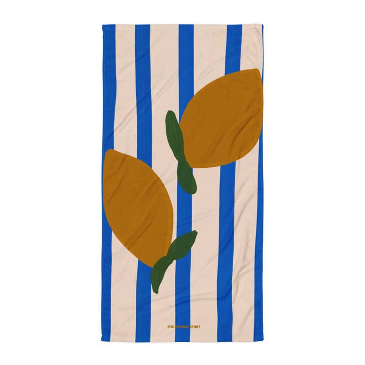 Toalha com Estampa de Limões por atacado de The Refined Spirit