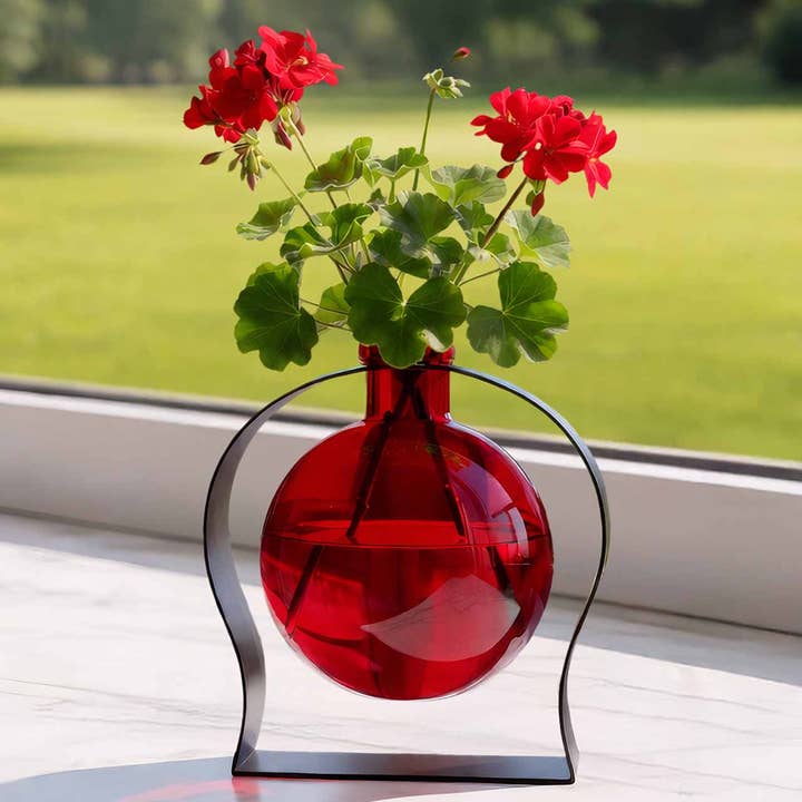 Aphrodite Vase, Red for wholesale by Couronne Co.