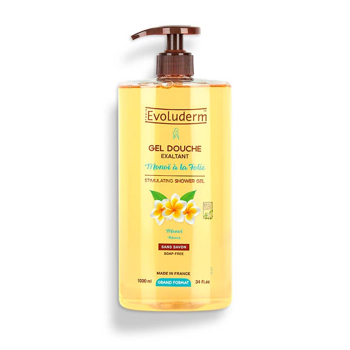Evoluderm - Vente Lotions corporelles/Gels douches - Gel Douche Exaltant Monoï à la Folie