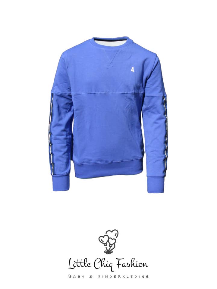 LewyLou NO4 Sweater bright blue for wholesale by Little Chiq