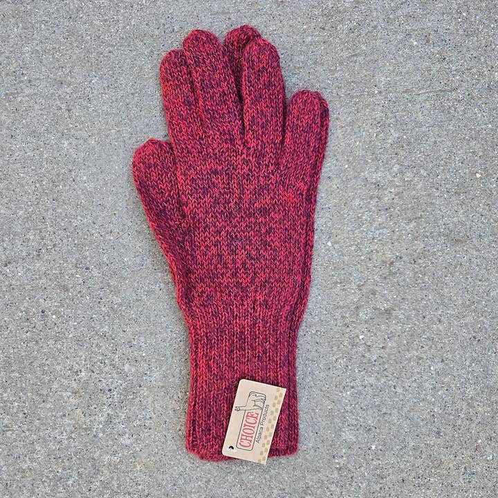 Choice Alpaca Products - Wholesale Gloves - Women's - Colorful 100% Alpaca Full Fingered Knit Alpaca Gloves24