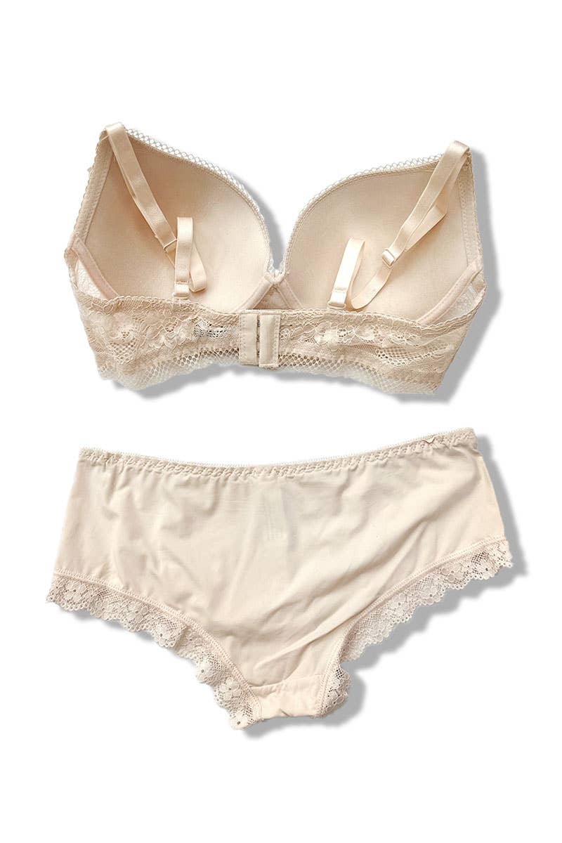 Belle Com'Elle - Wholesale Lingerie Set - Women's - C Cup Bra + Panty Set/AZ160076