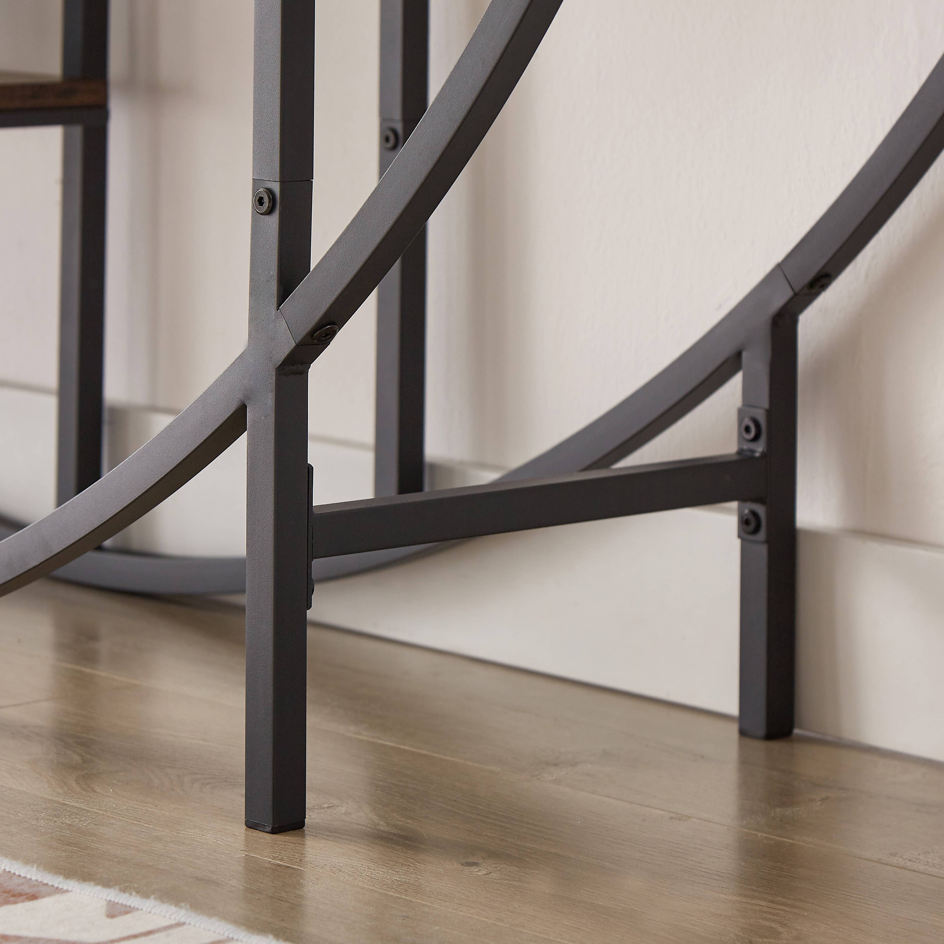 39F Inc. – Großhandel Blumentopfständer – 5-stufiger runder Pflanzenständer, rustikal braun, 67" hoch14