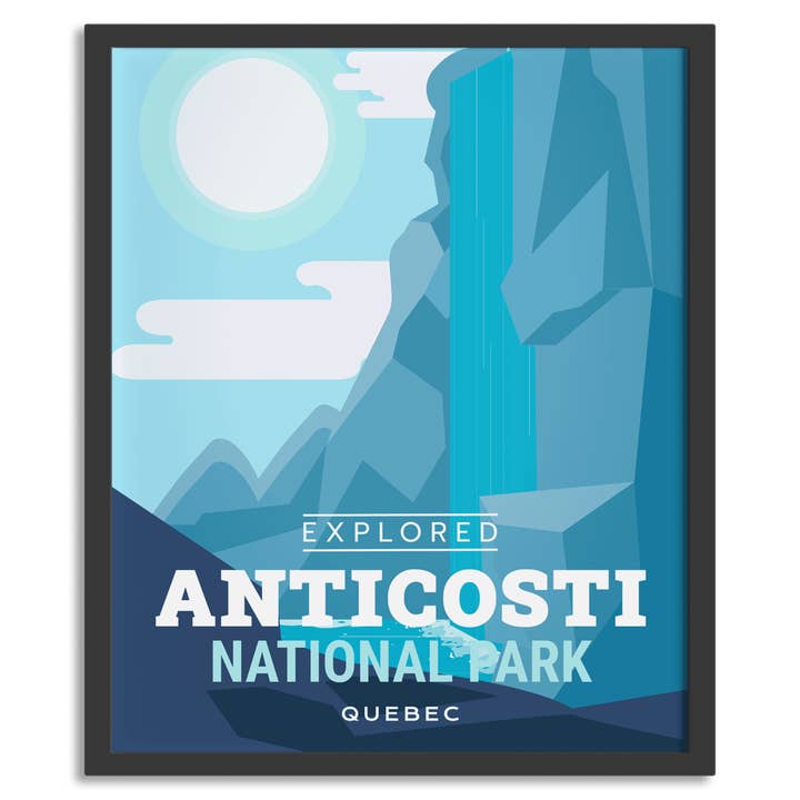 Poster 'Explored' in het Anticosti National Park voor wholesale door Canada Untamed