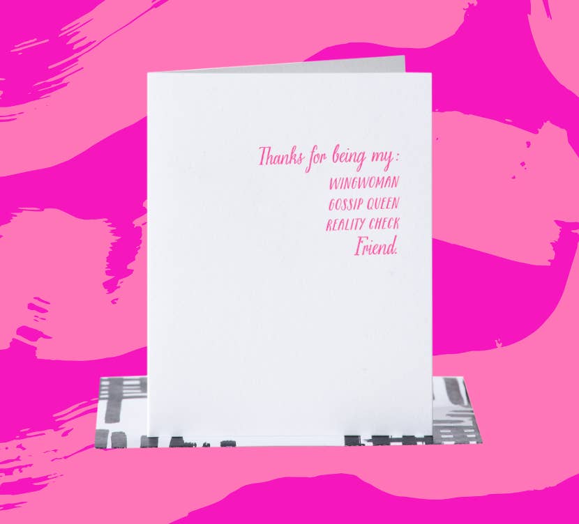 Paper Epiphanies - Wholesale Friendship Card - Wing Woman Gossip Buddy Friend