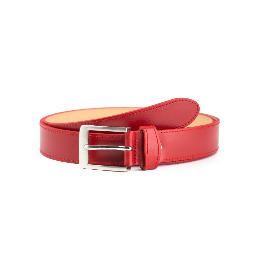 VALTICO - Wholesale Belt - Women's - 100% leather belt with stitching and nickel buckle2