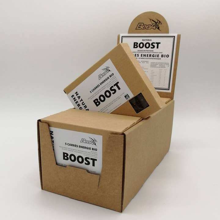 BeeA Energy - Wholesale Snack Bar - Carré energy boost bio
