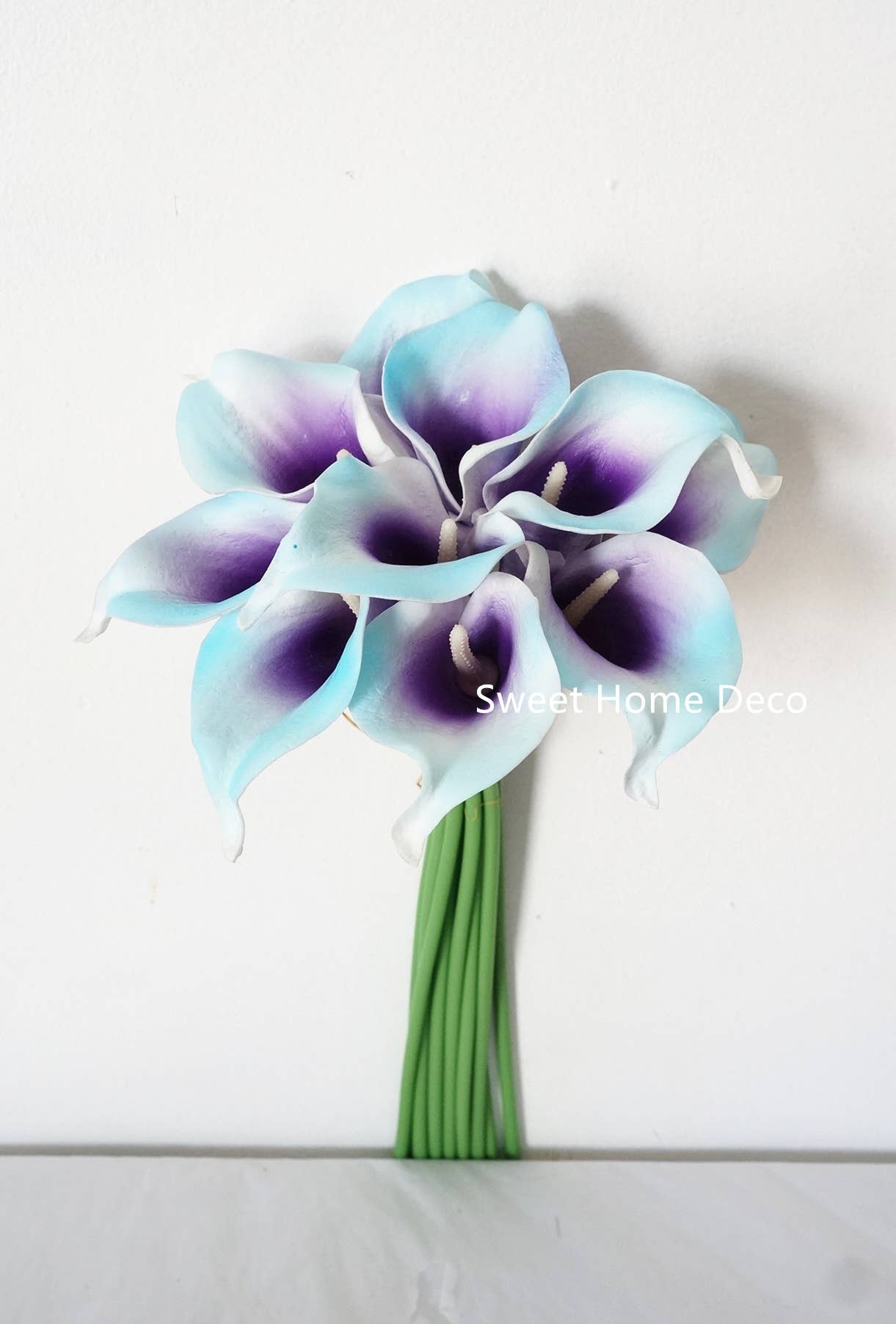 Sweet Home Deco - Wholesale Artificial Flowers - Latex Real Touch Calla Lilies Home Wedding Flowers Set of 109