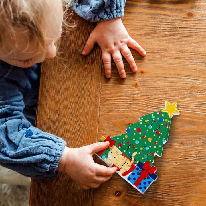 Orange Tree Toys - Wholesale Puzzel - Kinderen - Kerstboom Houten Puzzel