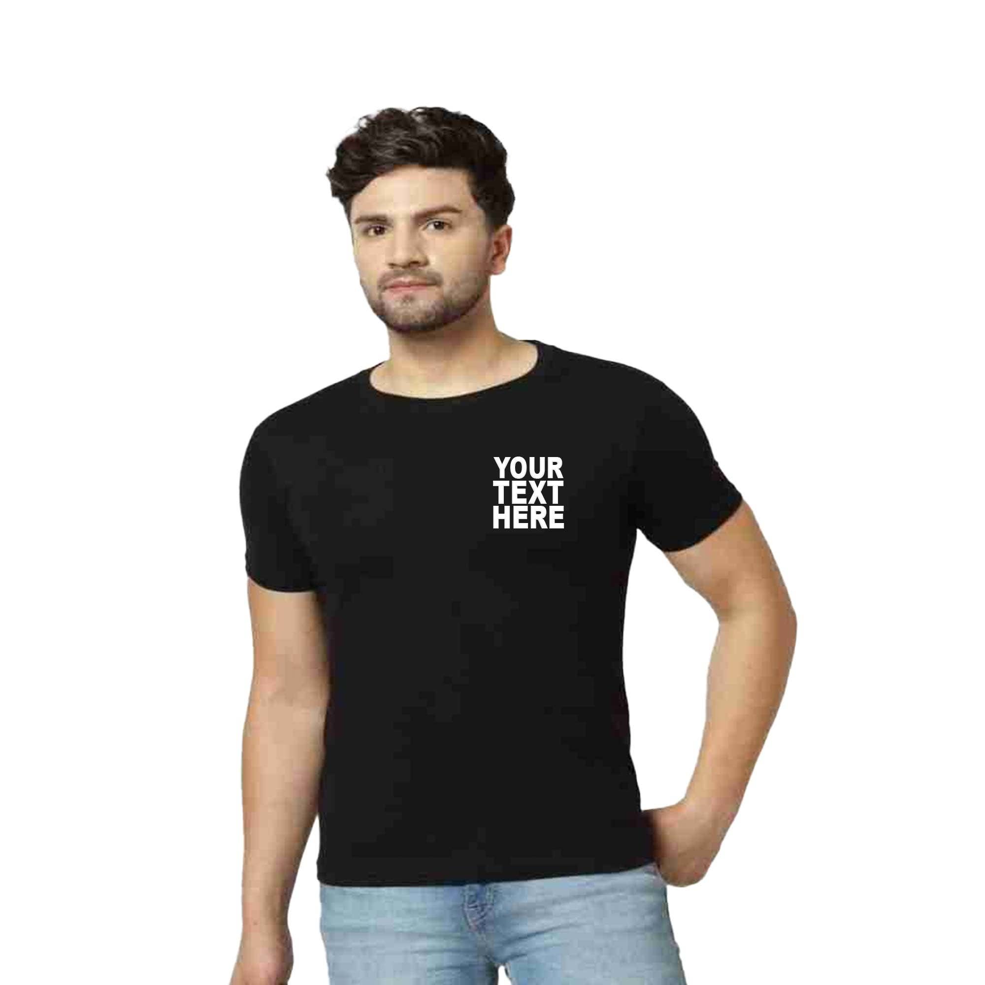 Customized Black T-Shirts 12-Pack Double-Sided Printing for wholesale on Faire4