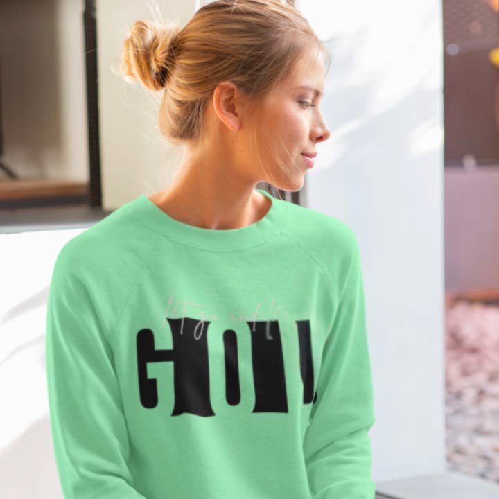 Laat los en laat God Fleece Sweater voor wholesale door The Wick & Burn