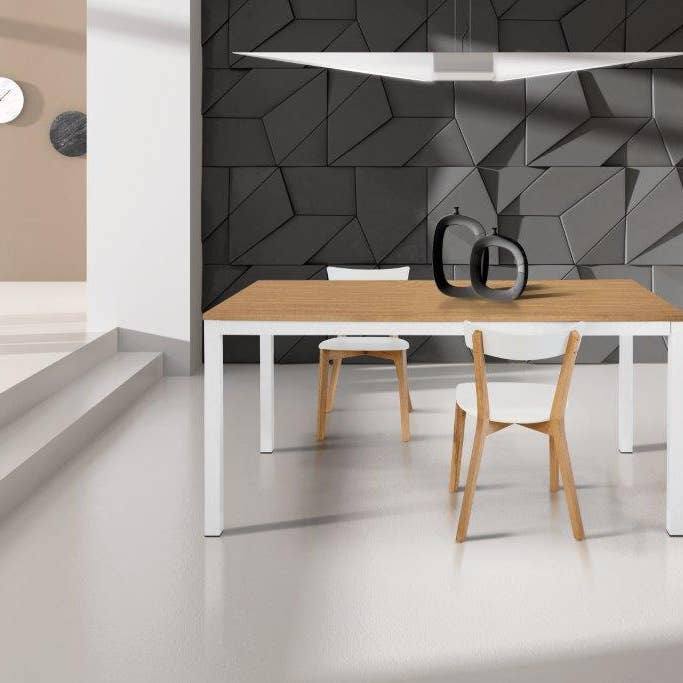 KONTE.DESIGN PORTOFINO oak and extendable metal table for wholesale by Konte.Design