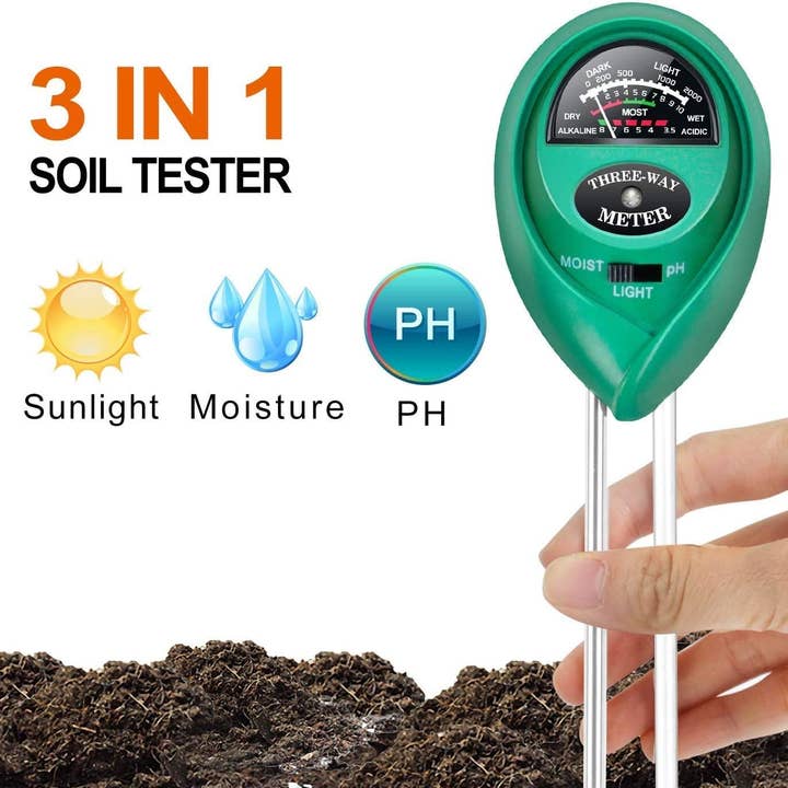 VIGOR - Wholesale Garden Tool - Soil Moisture Meter, Upgraded Stainless Steel Probe Soil pH2