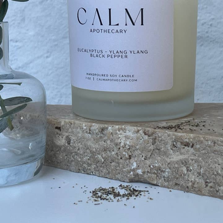 Calm Apothecary - Wholesale Jar/Filled Candle - Eucalyptus Candle1