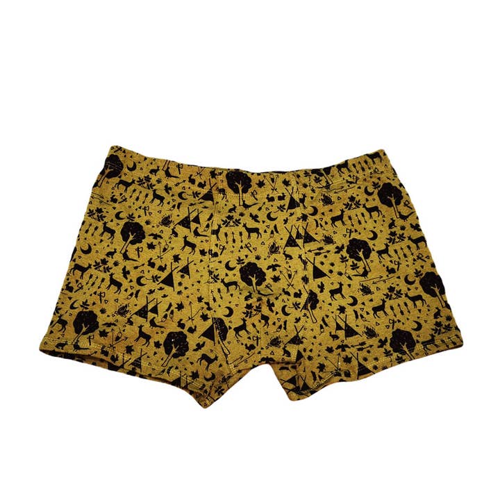 Boxershorts model Sin + India med træ- og skovprint for engroshandel hos Sin + Underwear