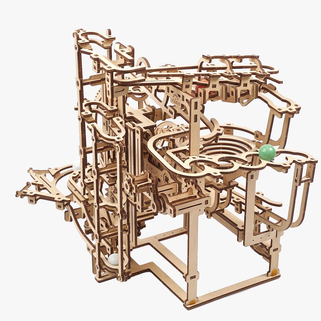 Ukidz LLC - Wholesale DIY Craft Kit - UGears Marble Run Stepped Hoist - 2 -Wooden 3D Puzzles - DIY7