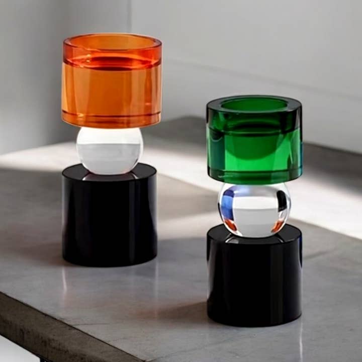 Portavelas acrílico creativo | decoración de mesa de lujo para venta al por mayor de IVORE.GROUP (We cover All Import duty)