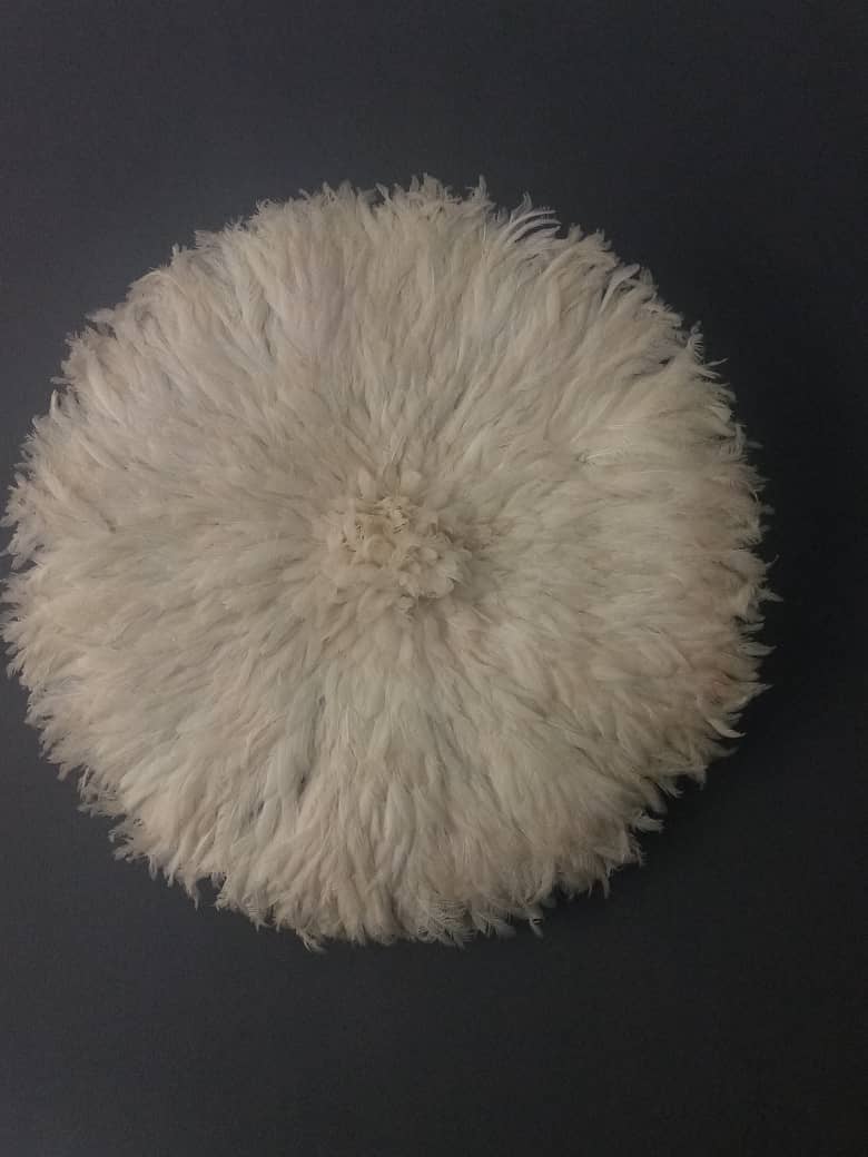 HOME DECOR FR – Objeto de mesa decorativo por atacado – Chapéu Juju branco4