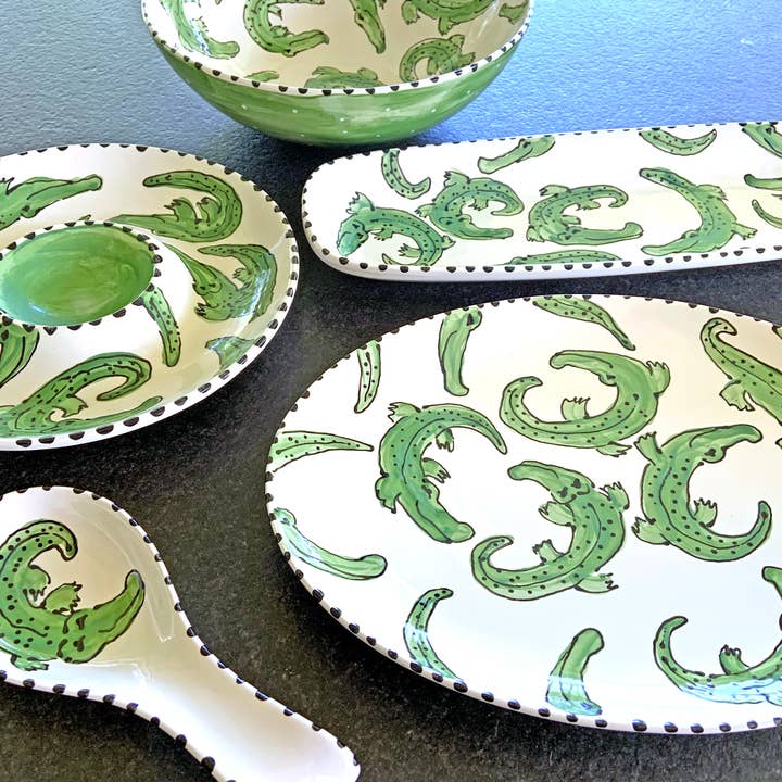 Magnolia Creative Co. - Wholesale Condiment/Dip Bowl - Alligator Chip and Dip3