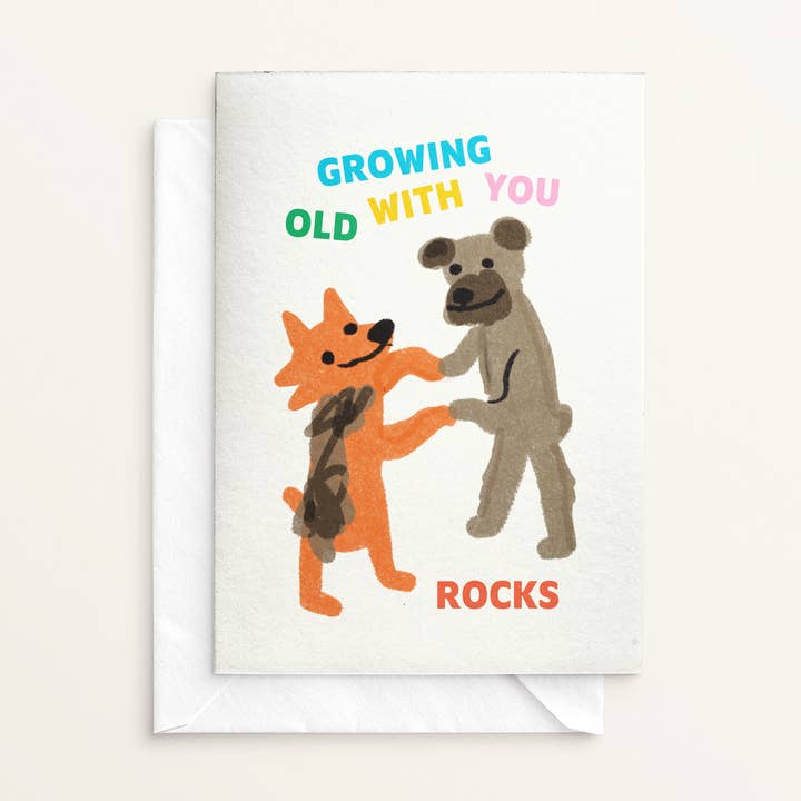 Envejecer contigo es genial - Tarjeta de felicitación para venta al por mayor de Andrea Caceres