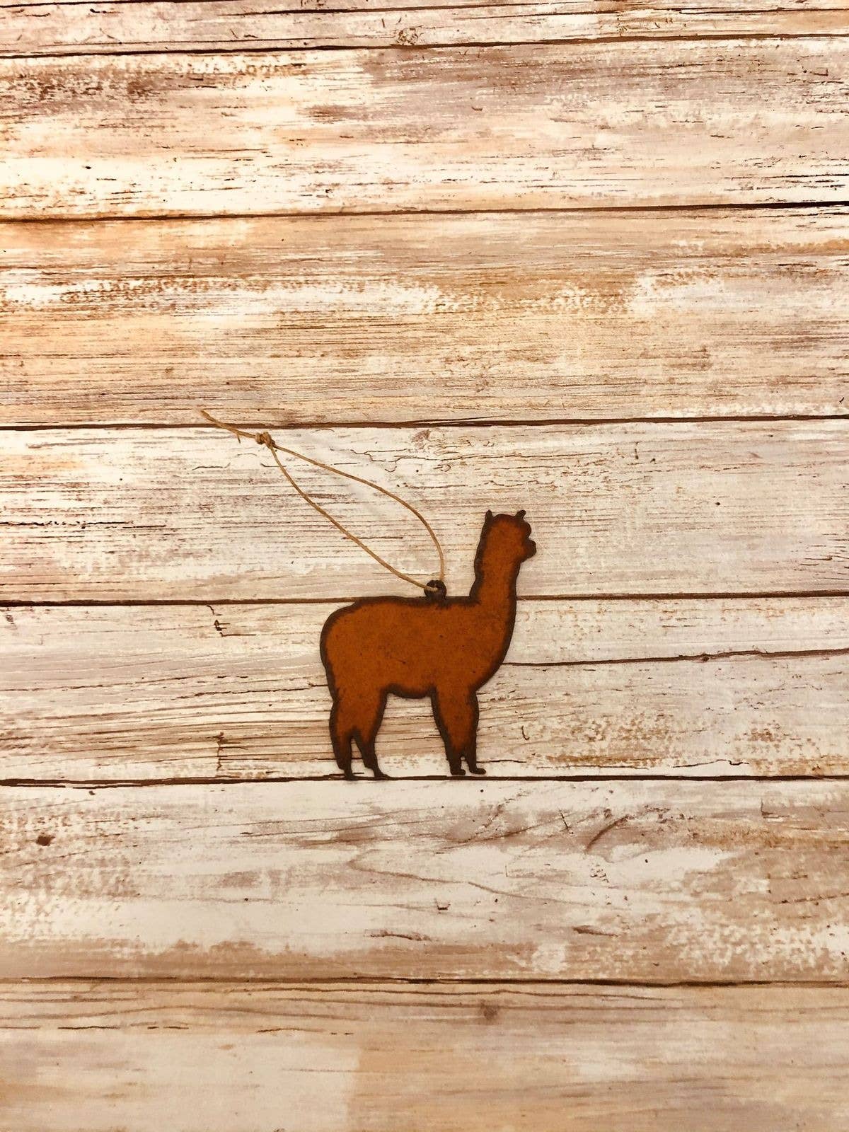 Universal Ironworks USA - Wholesale Ornament - Alpaca Ornament rusty metal1