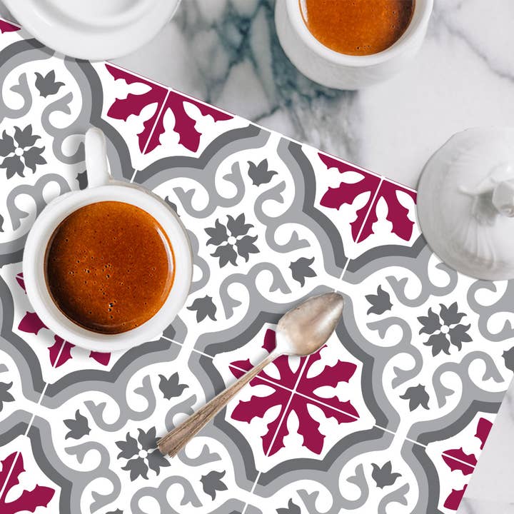 TRIANON Vinyl Placemat Purple 48x36cm for wholesale by Le Grand Cirque