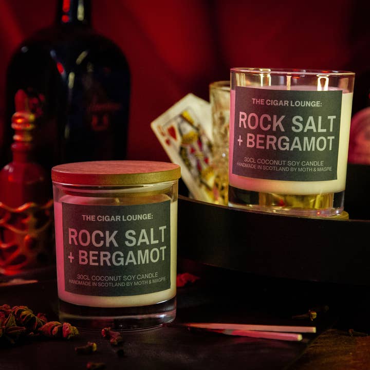 Rock Salt & Bergamot | Handmade 30cl Candle for wholesale by Moth & Magpie