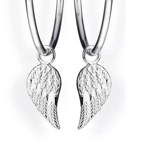Style & Go wing earrings for silver creoles for wholesale by Heartbreaker designd by Drachenfels