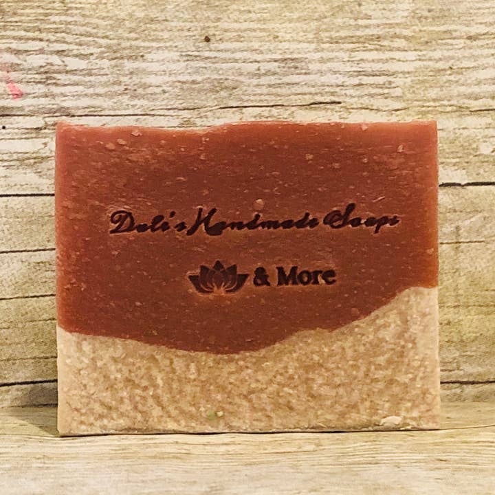 Frosted Cranberry Coconut Soap for wholesale by Dales Handmade Soaps & More