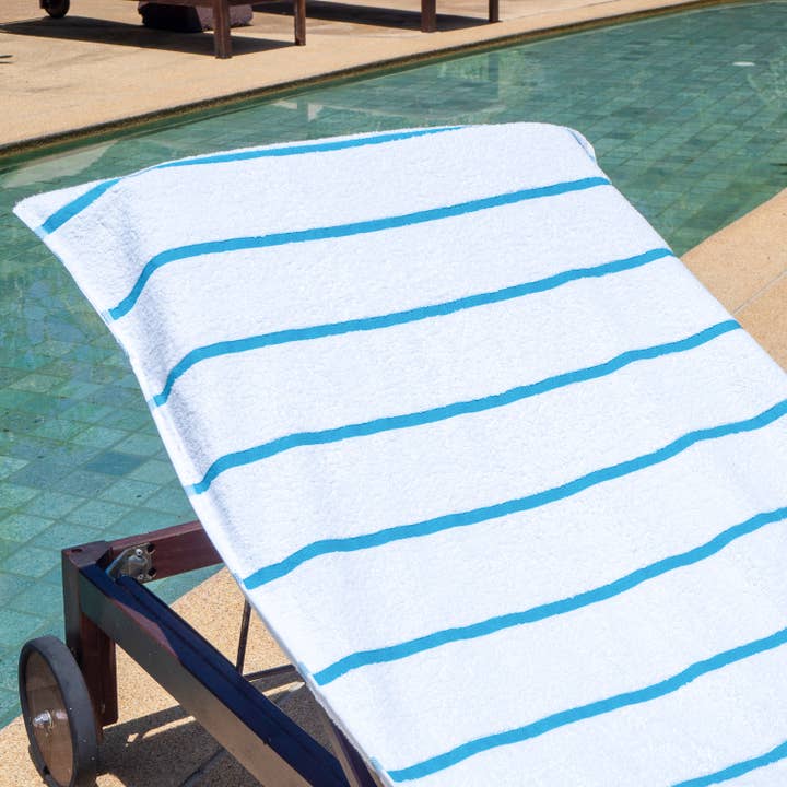 Arkwright Home - Wholesale Beach Towel - 2 Pack of Chaise Lounge Chair Towels, Fitted Pocket27