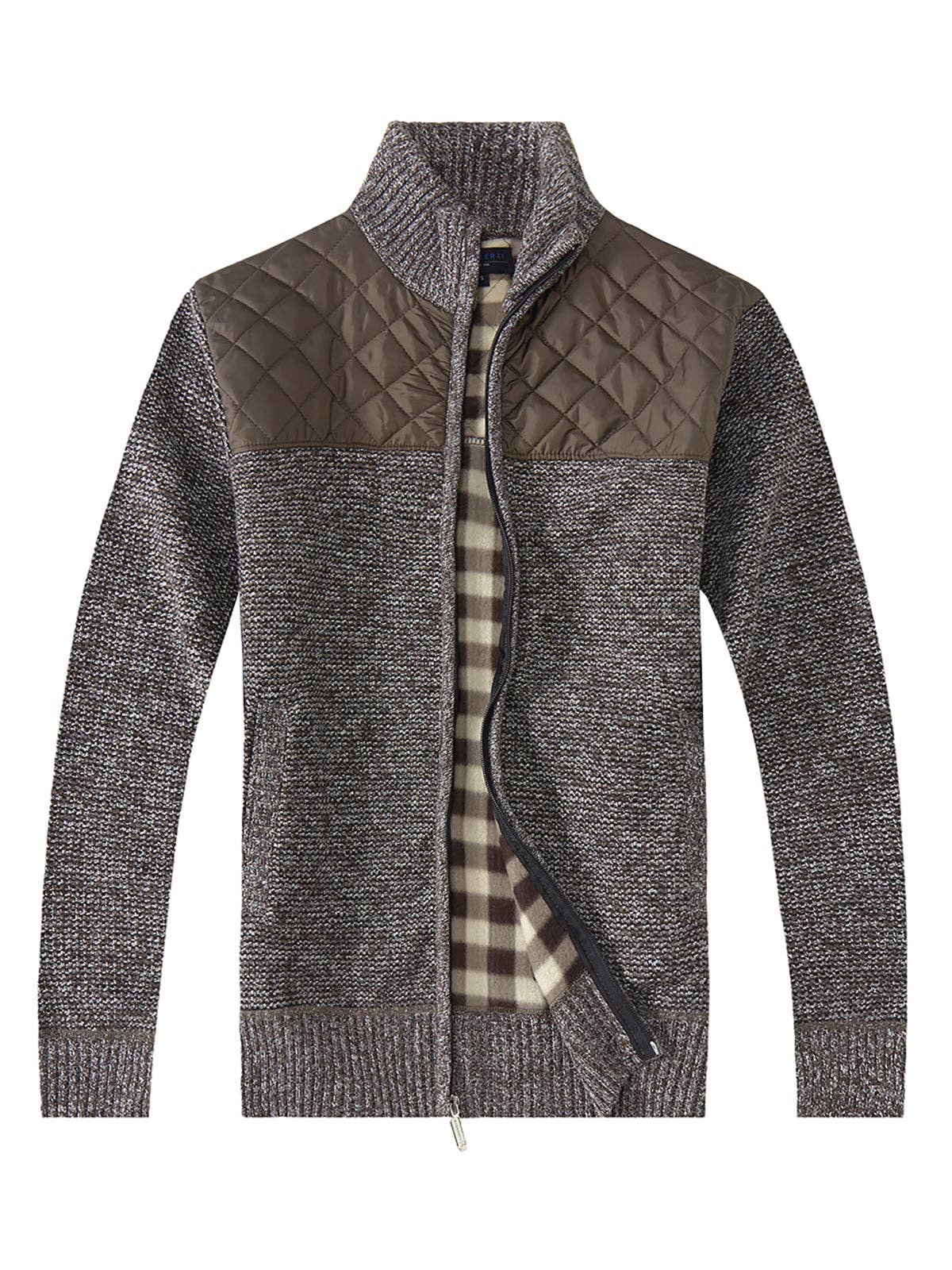 b-one inc - Wholesale Cardigan - Men's - Men's Full Zipper Cardigan Sweater GB-SW9103