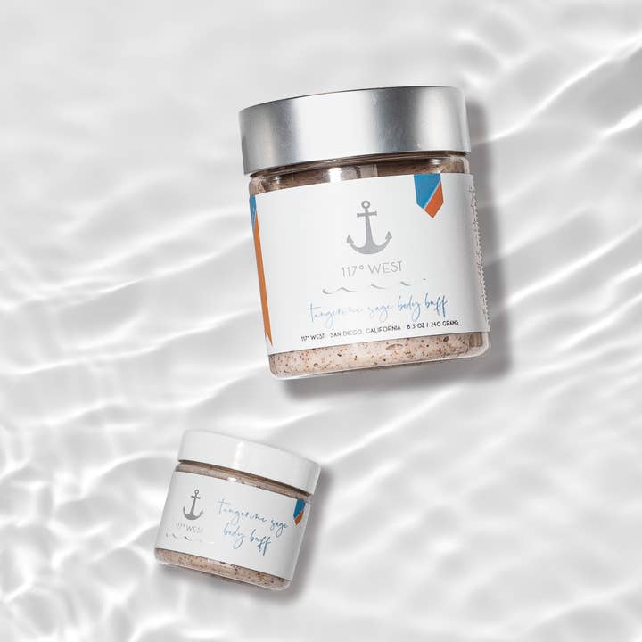 117º West Body Buff for wholesale by 117º WEST by San Diego Natural Soap Company