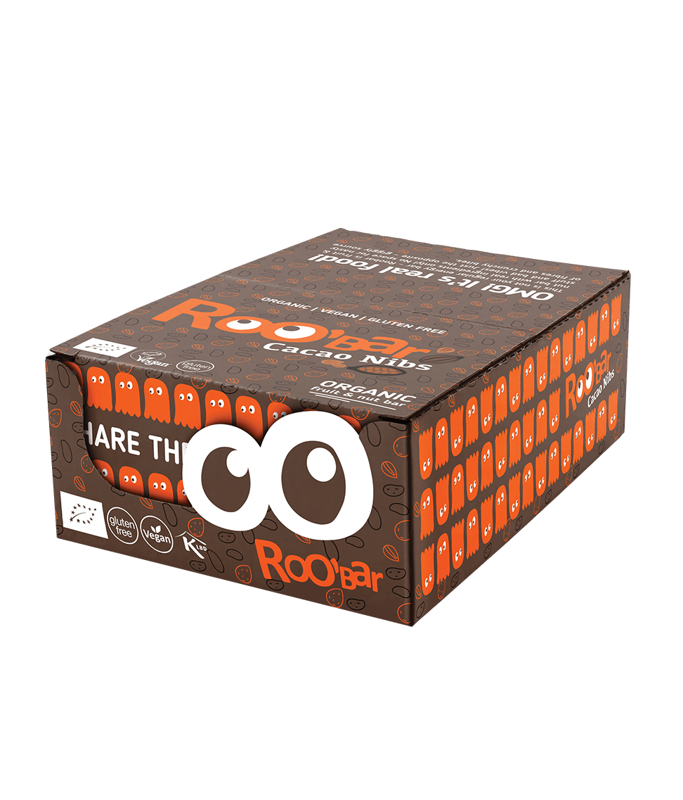 Smart Organic – wholesale Chocolate bar – Cacao Nibs Bar, Bio, Roobar, 30g1